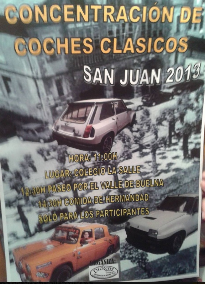 Concentración coches clásicos San Juan 2013 en Los Corrales de Buelna