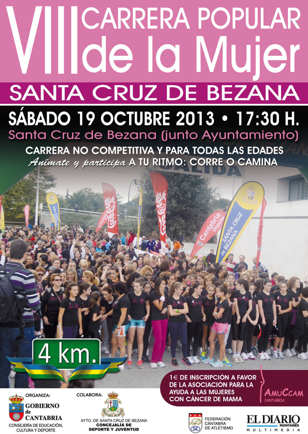 VIII Carrera popular de la mujer en Bezana el 19 de Octubre.