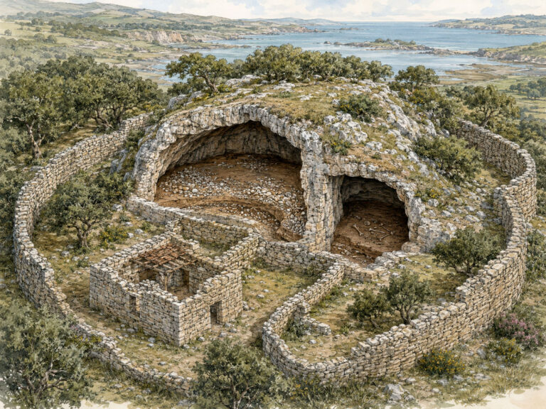 Recreación del Complejo arqueológico de Monte La Tolle en San Vicente de la Barquera