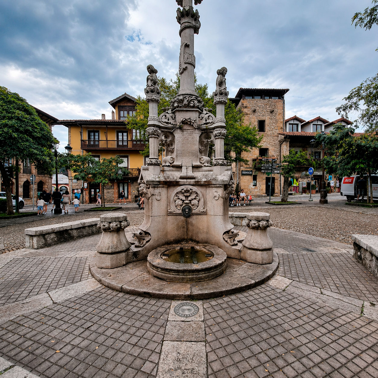 Fuente de los Tres Caños en Comillas, Cantabria