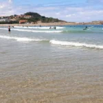 Playa de Merón en San Vicente de la Barquera Playa de Merón, San Vicente de la Barquera