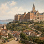 La Universidad Pontificia de Comillas Recreación histórica de la Universidad Pontificia de Comillas hacia 1892 sobre la colina de La Cardosa