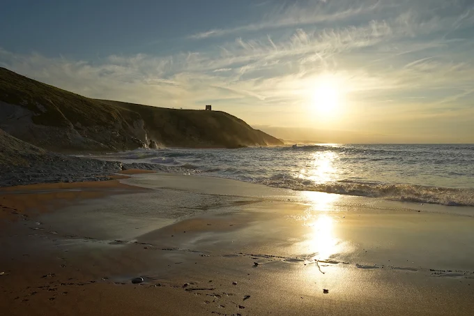 Orla de vegetación detrás del arenal de la playa del Sable en Tagle
