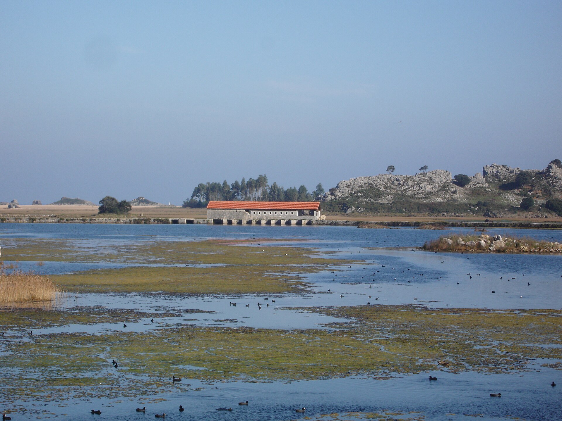 Molino de mareas de Santa Olaja, en la marisma de Soano