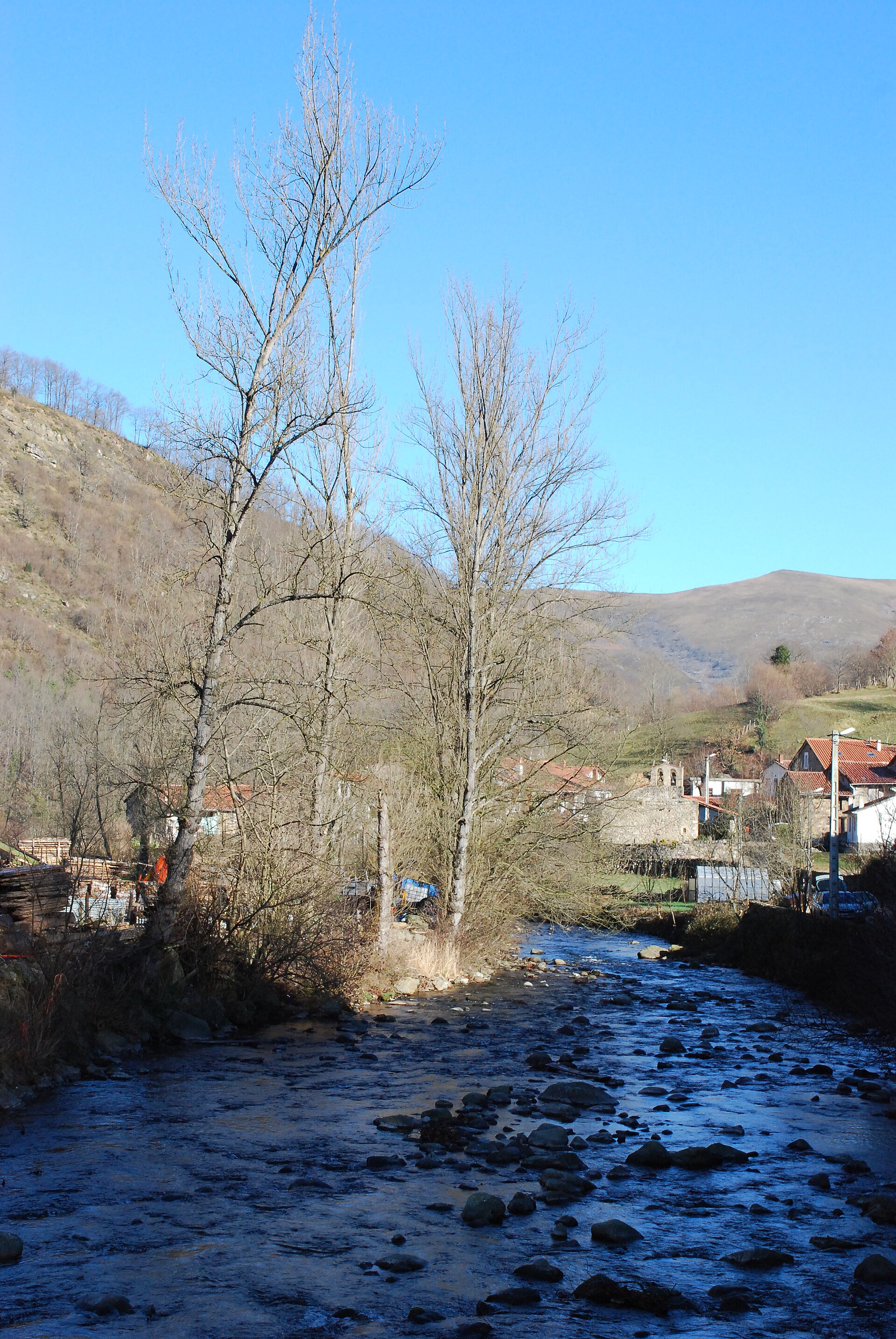 Río Saja a su paso por la localidad de Saja