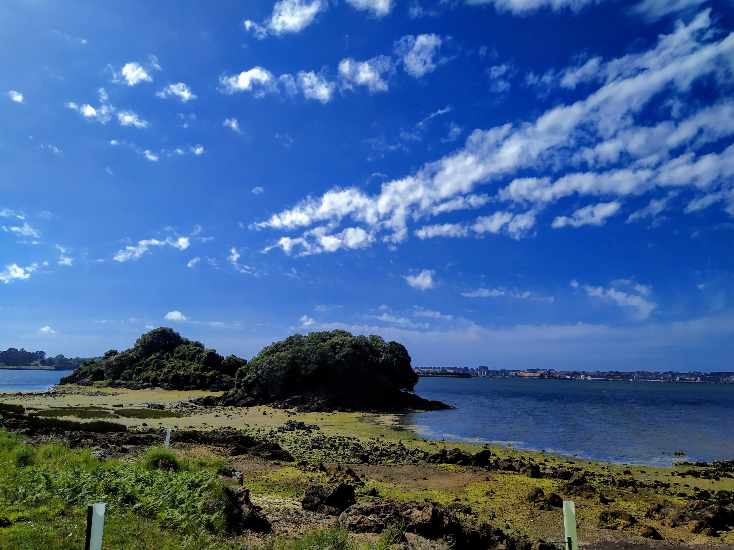 Islas de San Juan y litoral de Elechas en la bahía de Santander