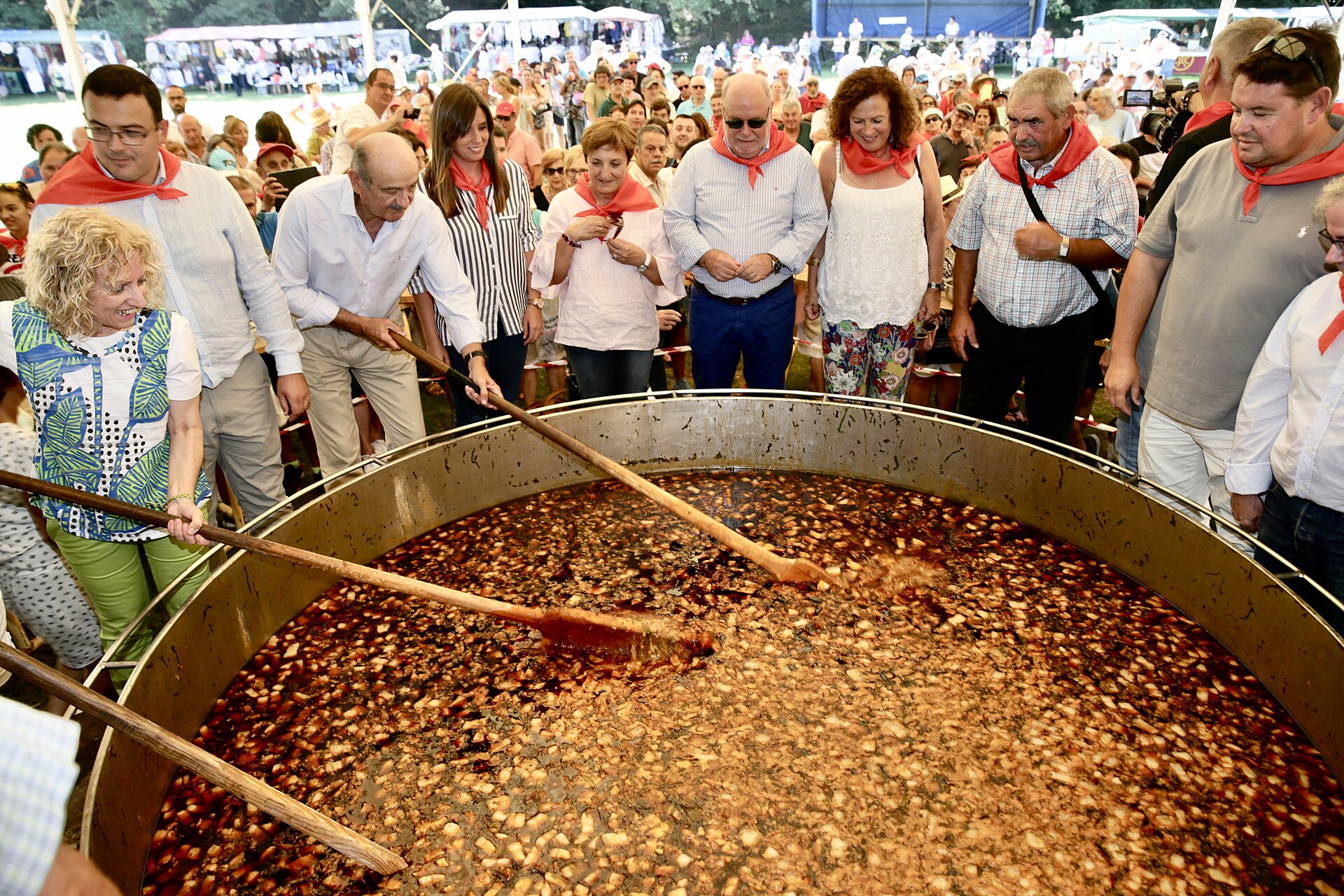 Celebración de la Fiesta del Cocido Montañés de Ucieda, imagen de archivo de 2018