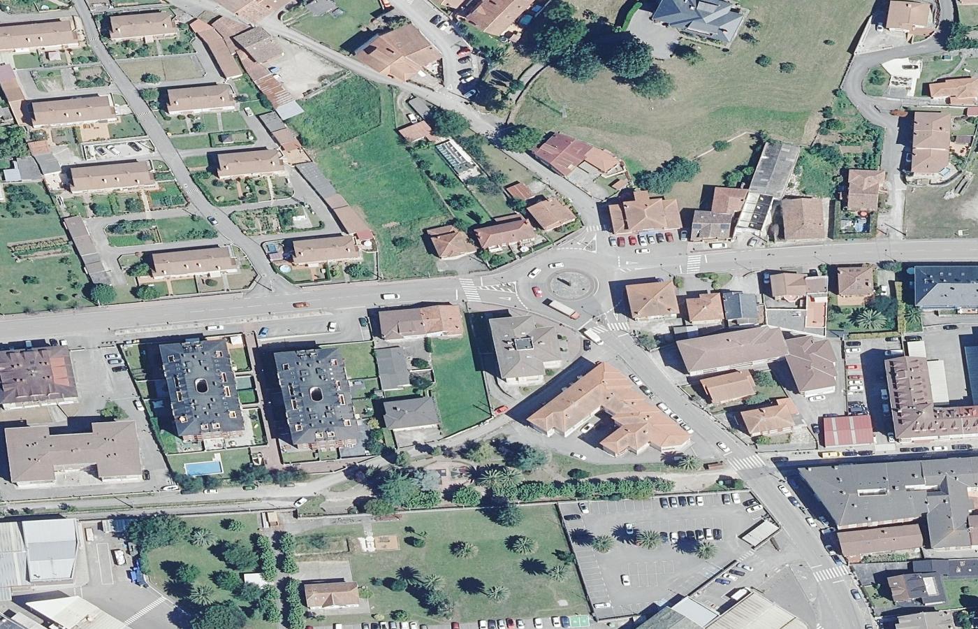 Ortofoto aérea de La Penilla, municipio de Santa María de Cayón