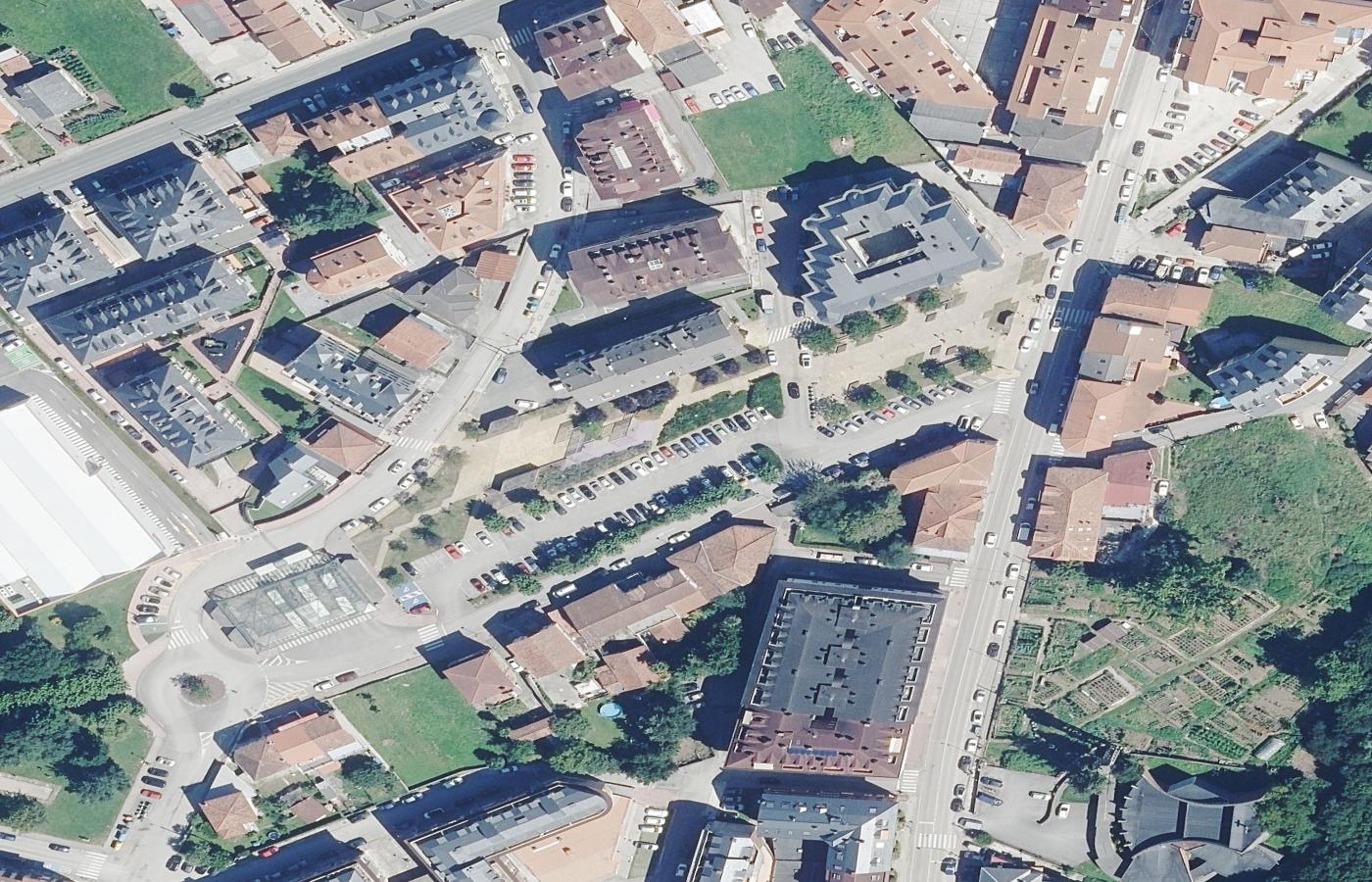 Ortofoto aérea de Sarón, municipio de Santa María de Cayón