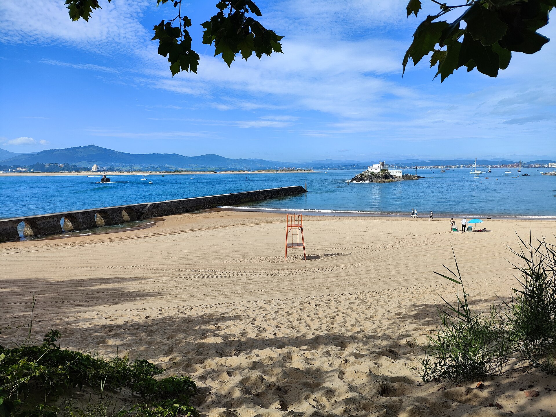 Playa de los Bikinis en la península de la Magdalena