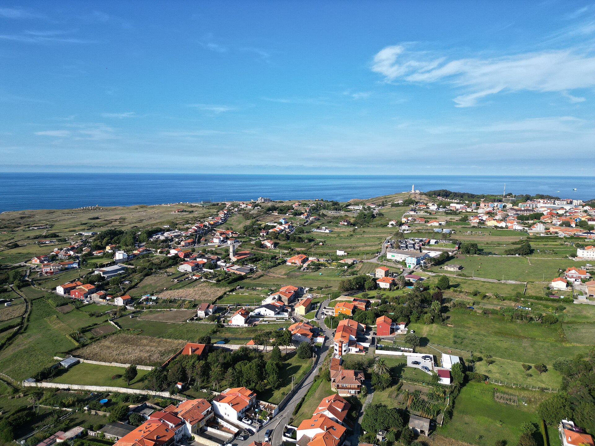 Vista aérea de Cueto, Santander