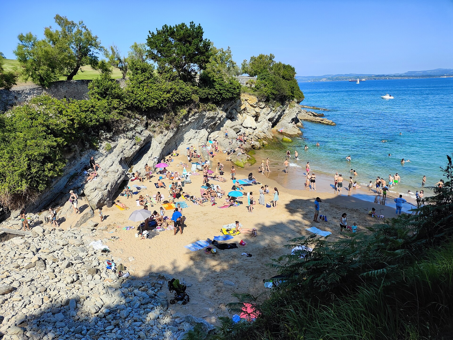 Playa de Los Molinucos en Santander