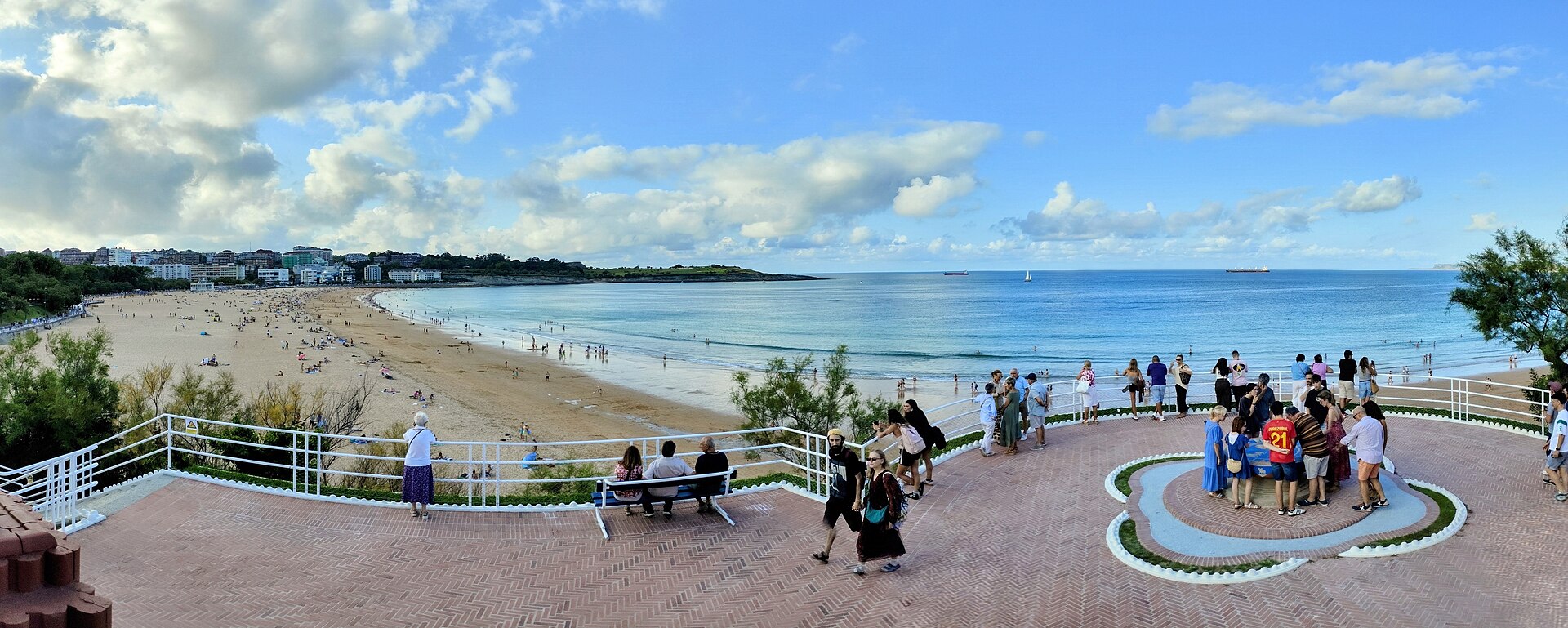 Panorámica del litoral de El Sardinero en Santander